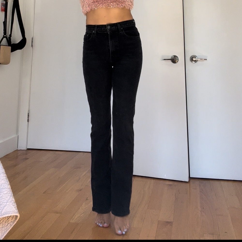 reformation flare jeans